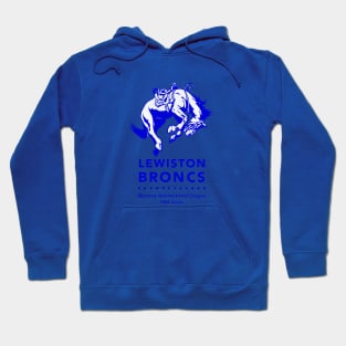 Defunct Lewiston Broncs - Lewis and Clark Broncs Baseball Hoodie